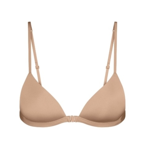 SKIMS Wireless Triangle Push-Up Bra - Clay - Picture 2 of 4